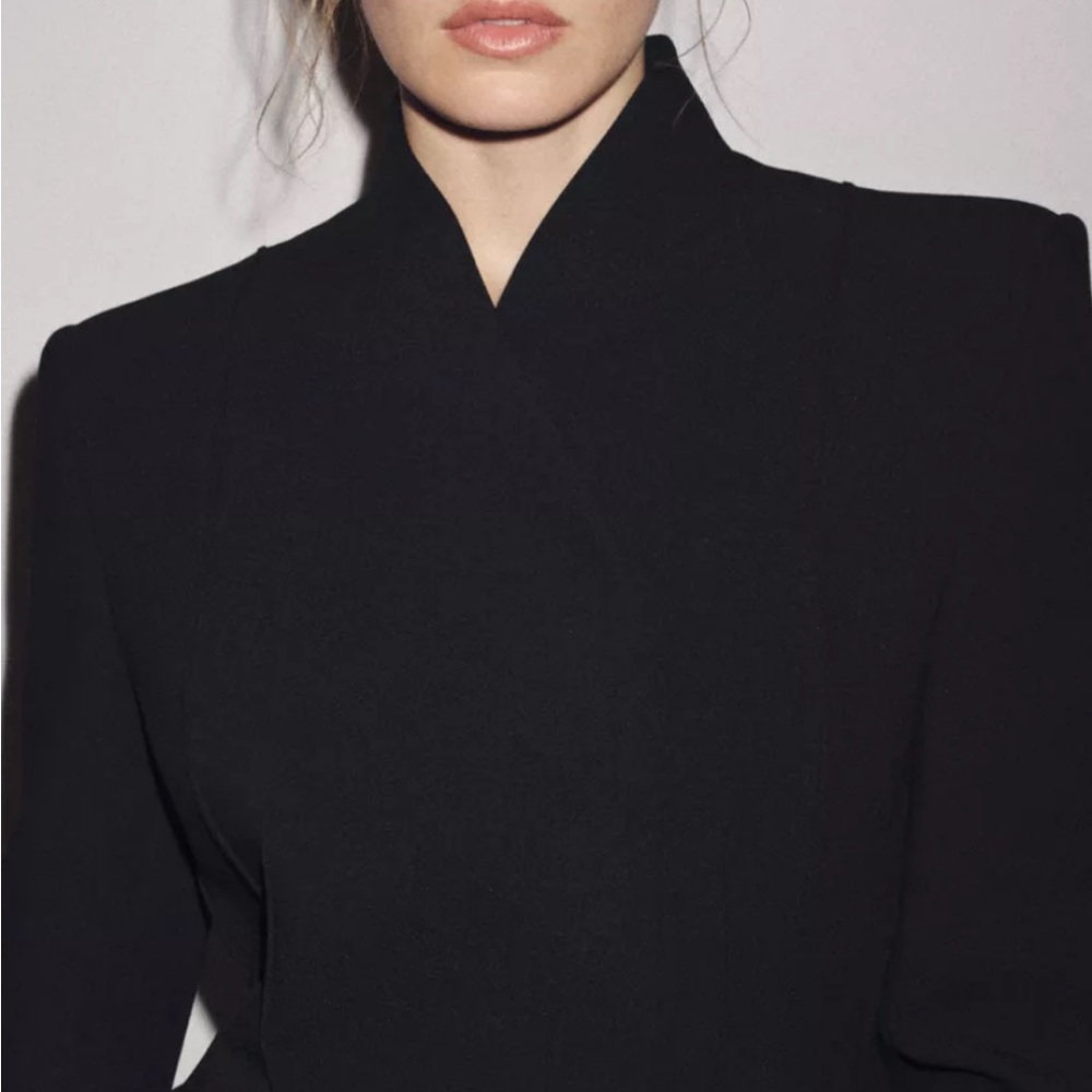 Zara Black Women's Blazer - Picture 2 of 3